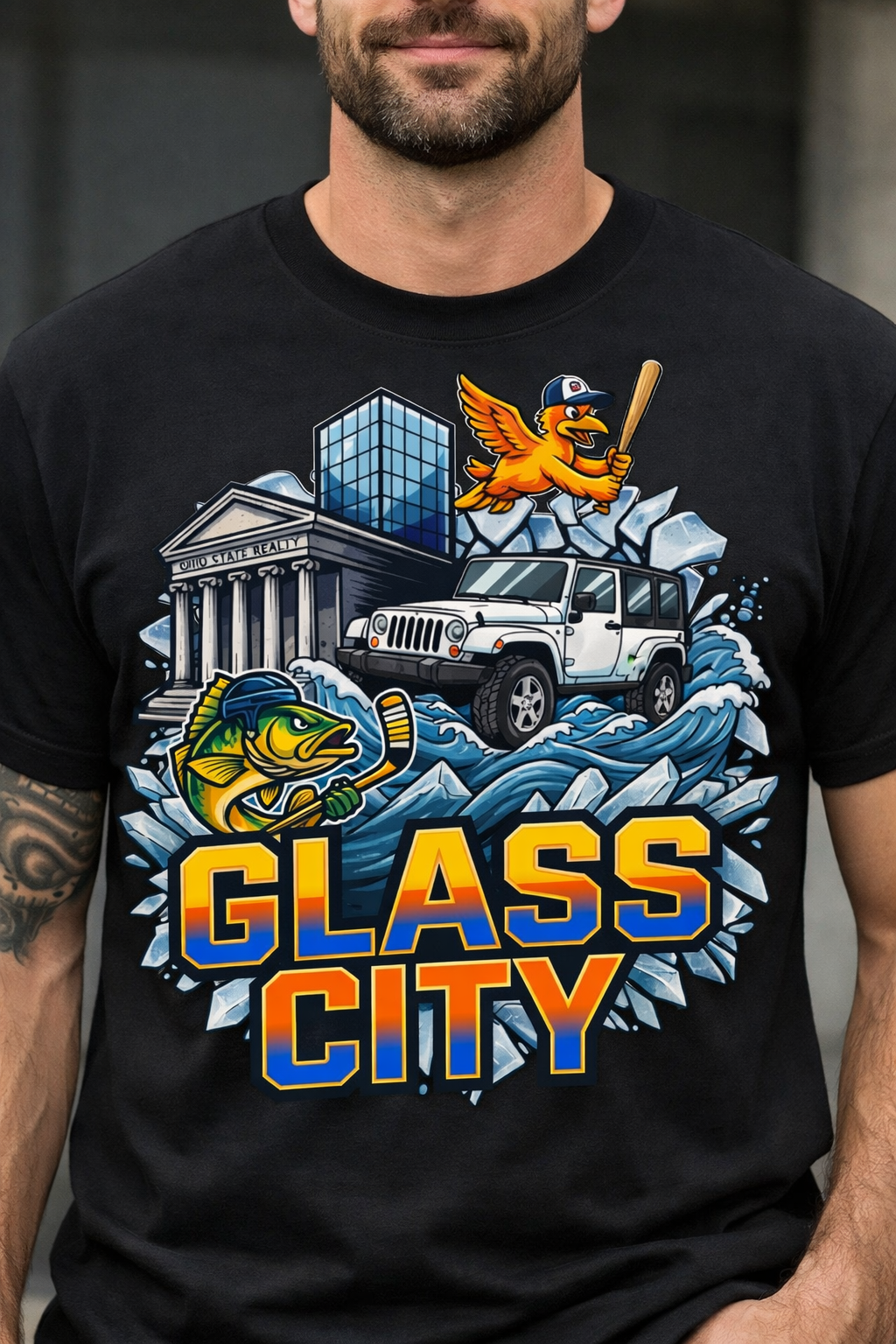 One of a kind glass city